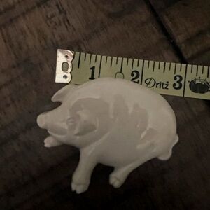 Cream Pig Figurine